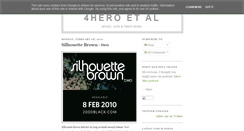 Desktop Screenshot of blog.4hero.co.uk